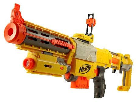 NERF N-Strike Longstrike CS-6 Sniper Rifle Gun Scope 3 Clips 20