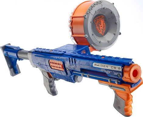  NERF N-Strike Raider Rapid Fire CS-35 Dart Blaster - Blue :  Toys & Games