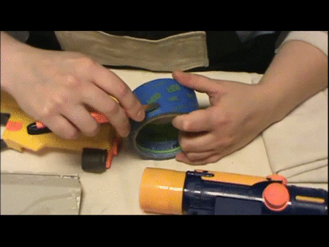 Cutting painter's tape to shape with a hobby knife