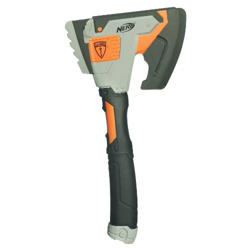 Nerf N-Force Klaw foam hatchet, short enough to hang from a belt
