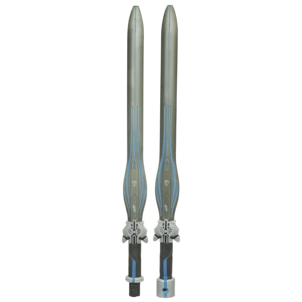 Nerf N-Force Vendetta double bladed foam polestaff, over 4 feet long
