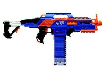 Nerf N-Strike Elite RapidStrike CS-18 with its 18-dart clip and acceleration trigger