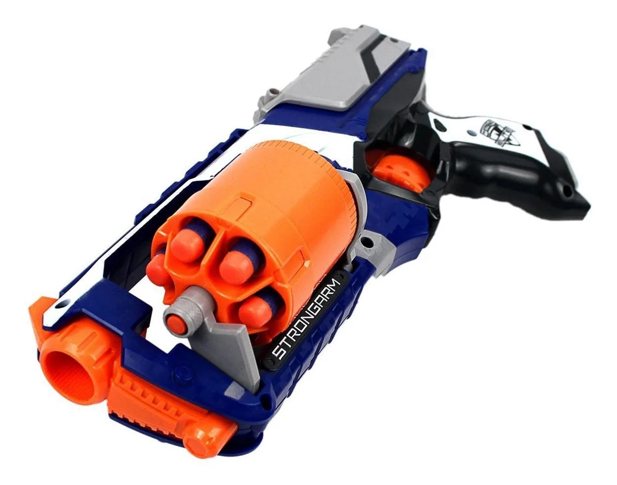 Nerf N-Strike Elite Strongarm, a six-dart revolver-style toy blaster