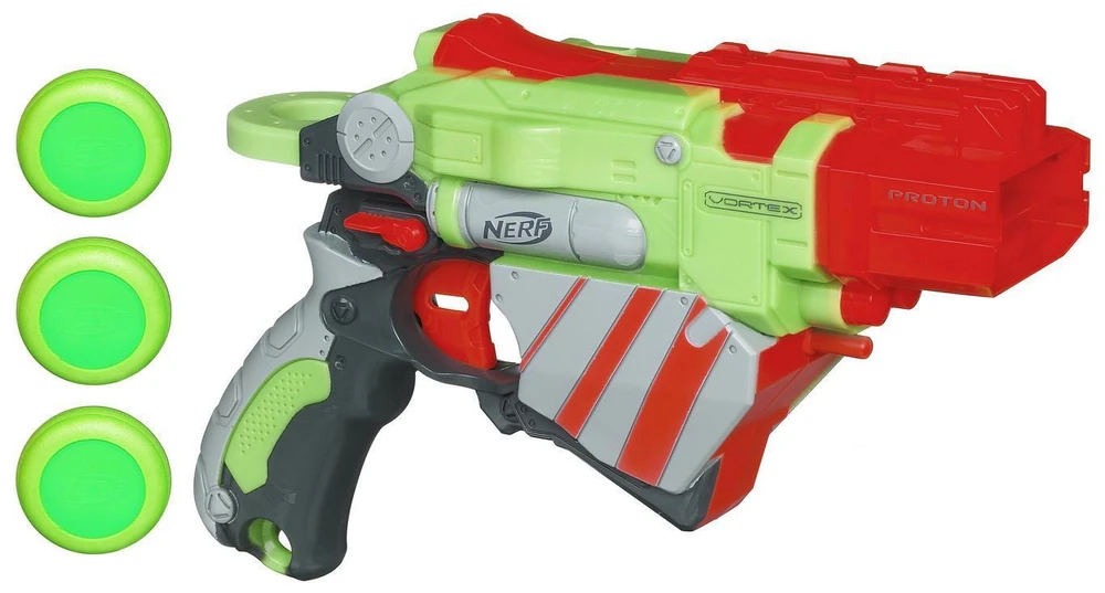 Nerf Vortex Proton, the pocket sized single shot disc sidearm